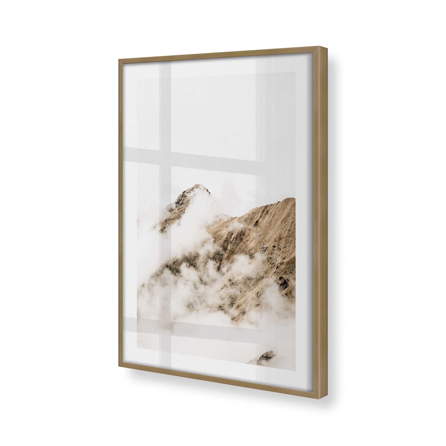 [Color:Brushed Gold], Picture of art in a Brushed Gold frame of the corner
