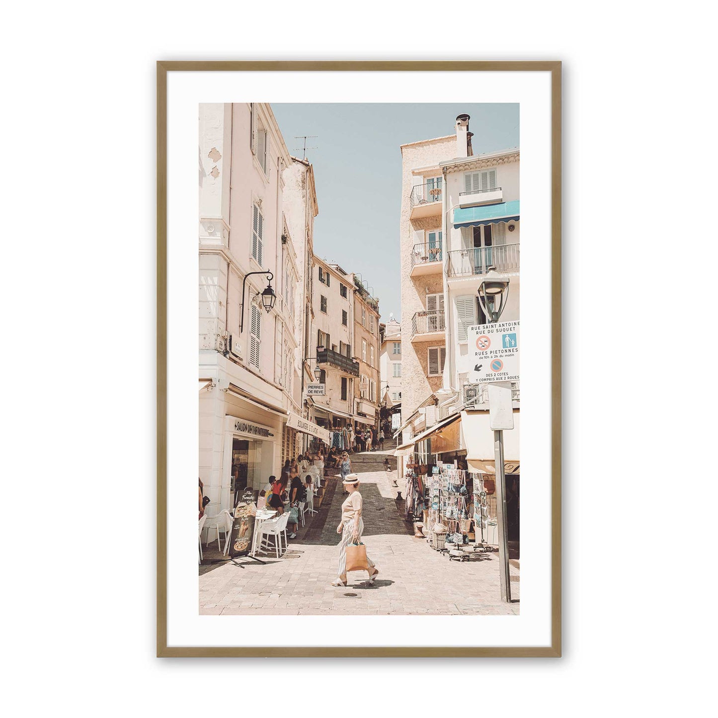 [Color:Brushed Gold], Picture of art in a Brushed Gold frame
