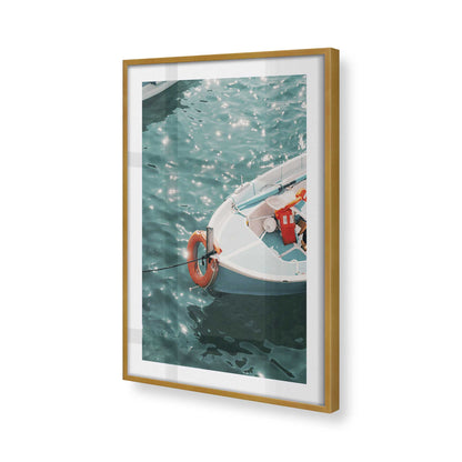 [Color:Polished Gold], Picture of art in a Polished Gold frame of the corner