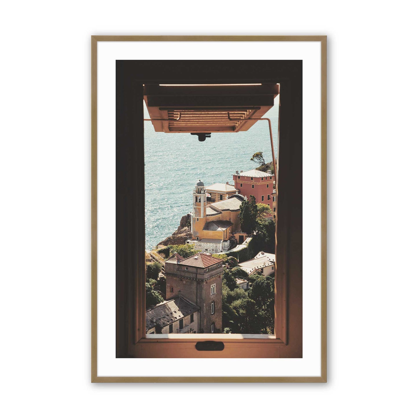 [Color:Brushed Gold], Picture of art in a Brushed Gold frame