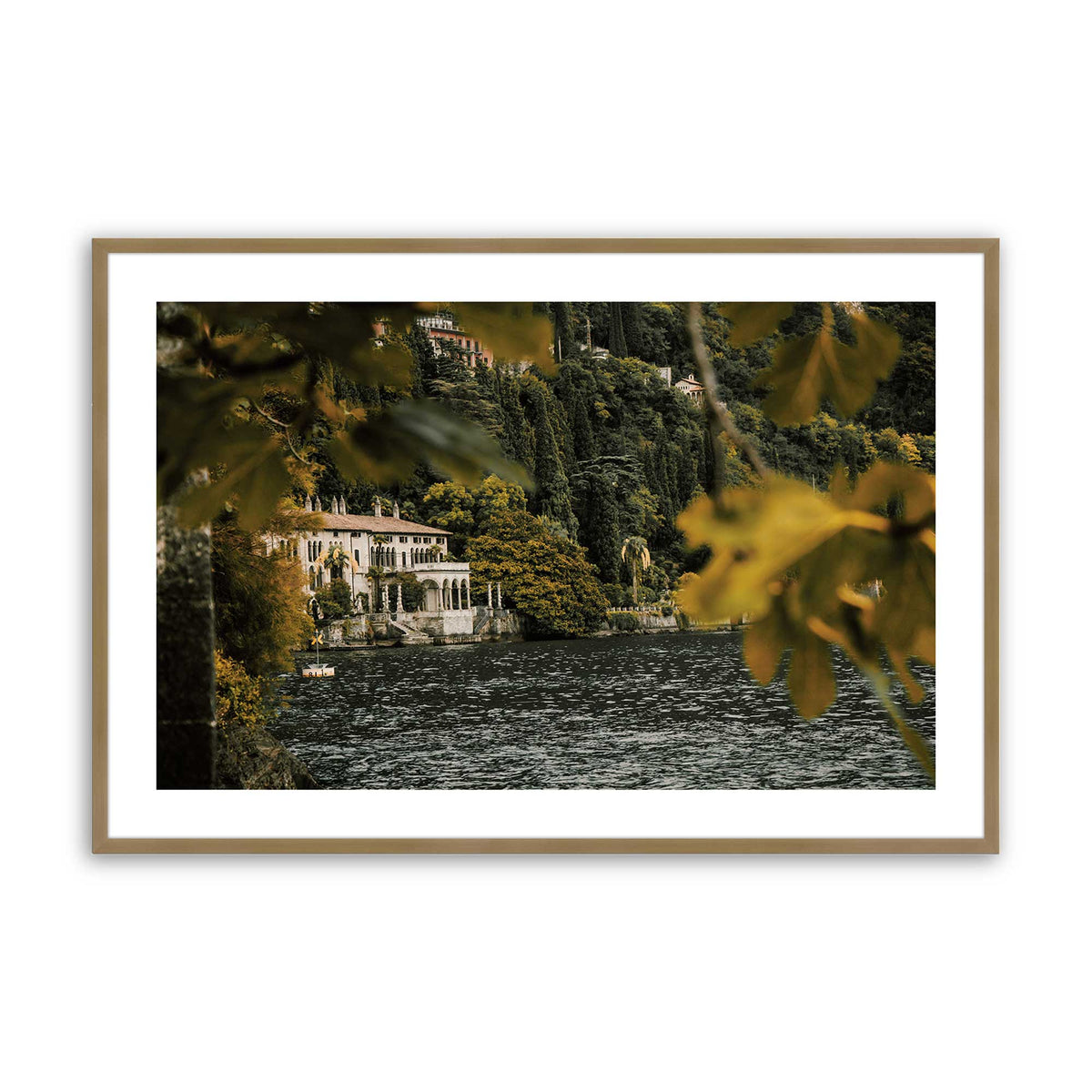 [Color:Brushed Gold], Picture of art in a Brushed Gold frame